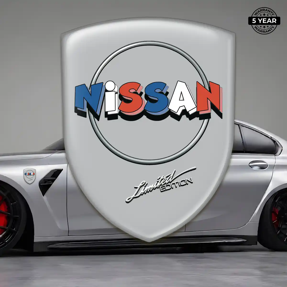 Nissan Domed Logo Decal Sleek Style