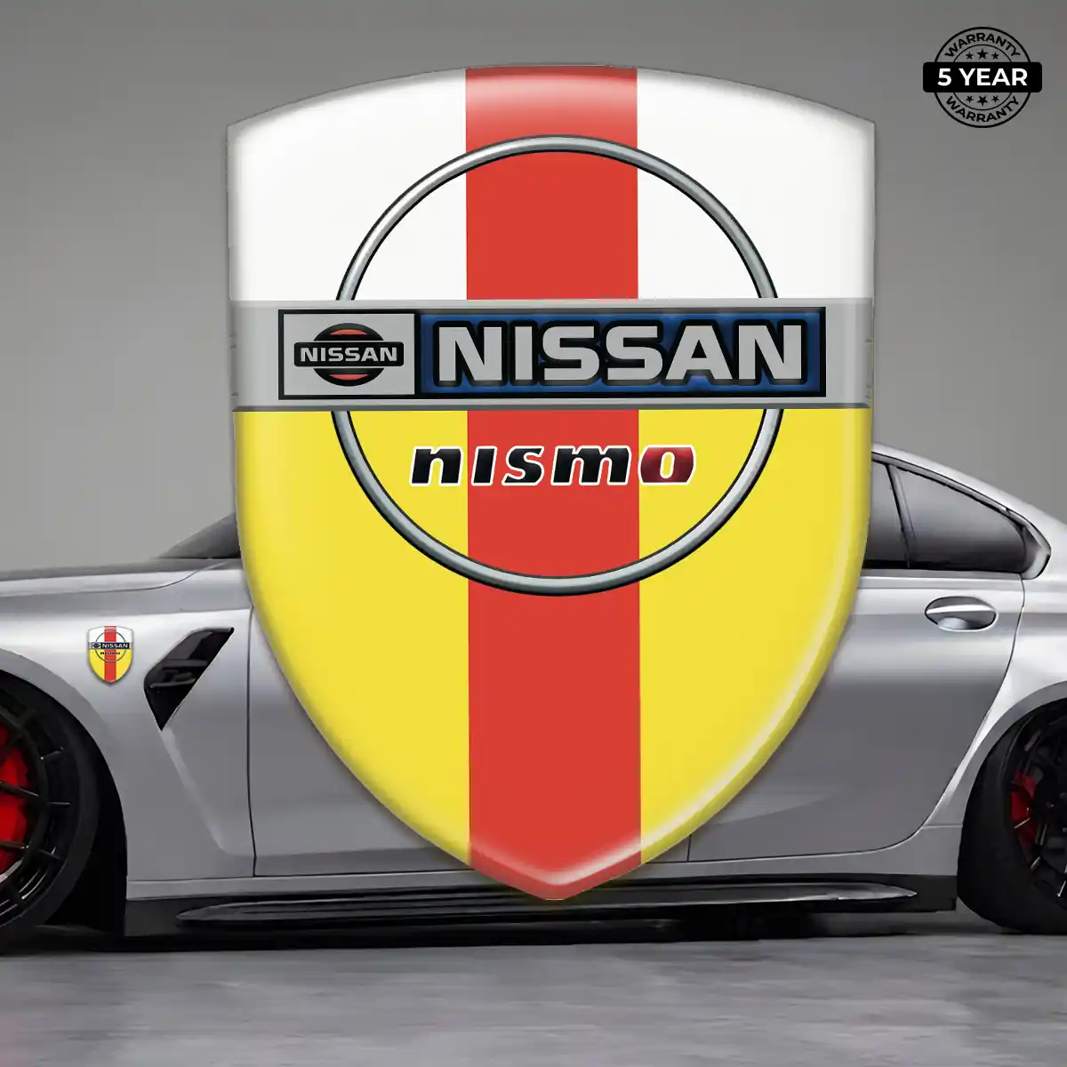 Nissan Domed Logo Sticker Cabin Style