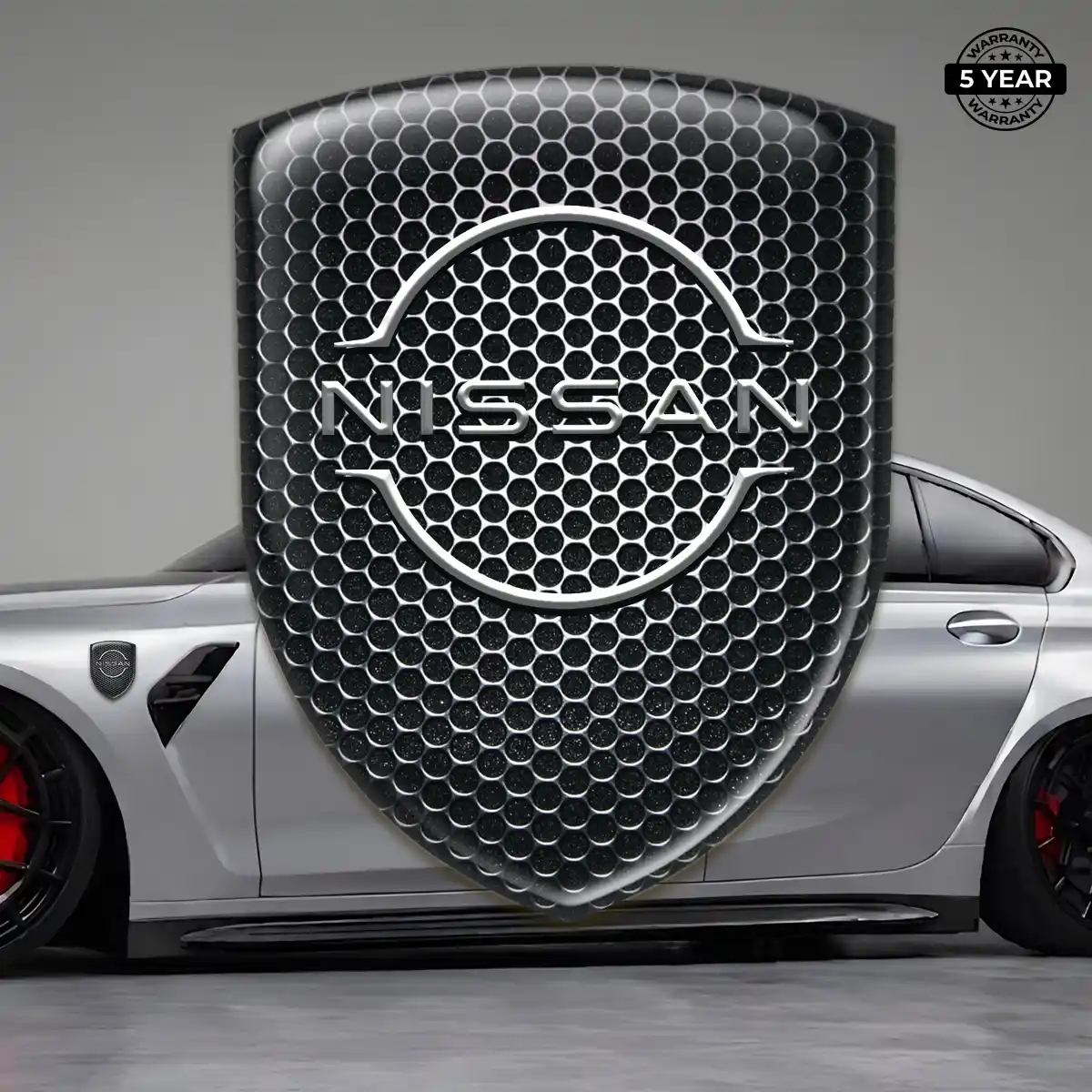 Nissan Domed Logo Sticker Elite Finish