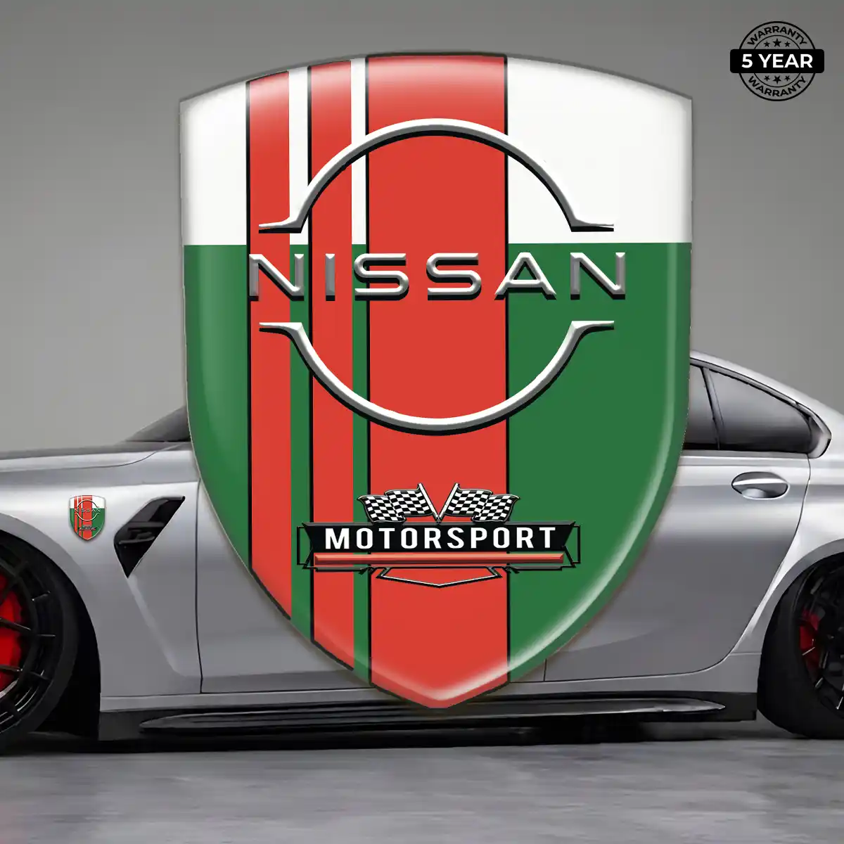 Nissan Domed Logo Sticker Interior Elegance