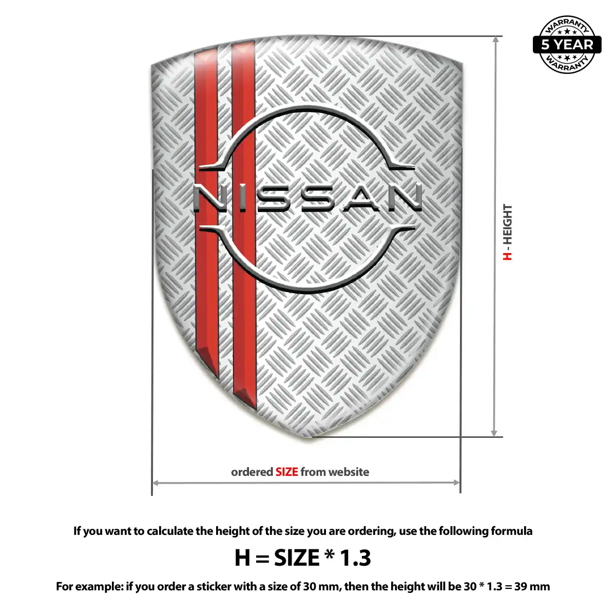 Nissan Domed Logo Sticker Prestige Line