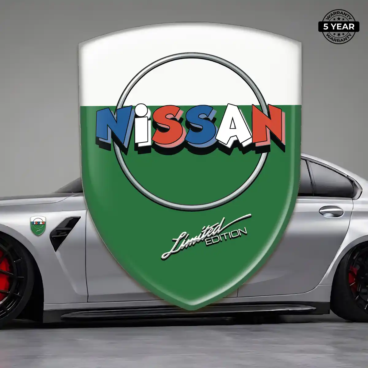 Nissan Domed Logo Sticker Sleek Style