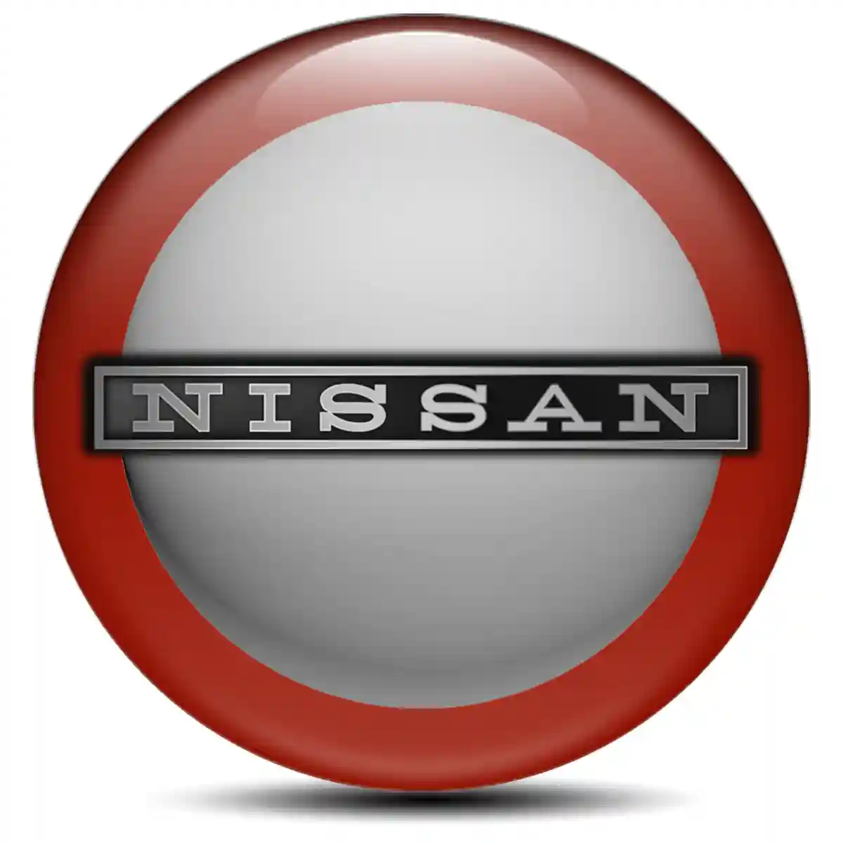 Nissan Domed Sticker Self-Adhesive Refined Design