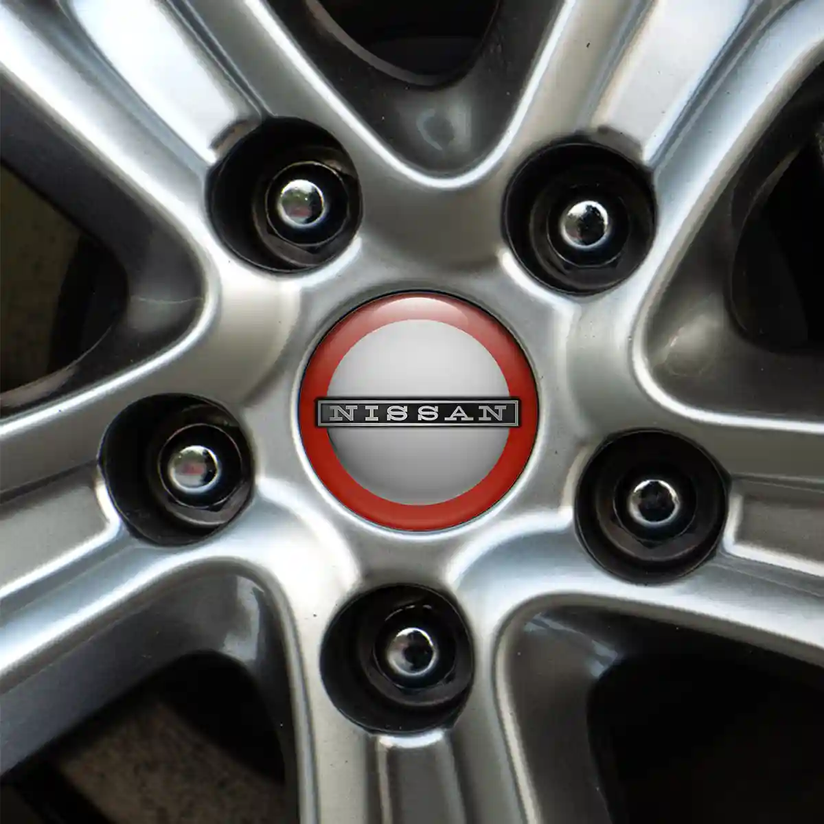 Nissan Domed Sticker Self-Adhesive Refined Design