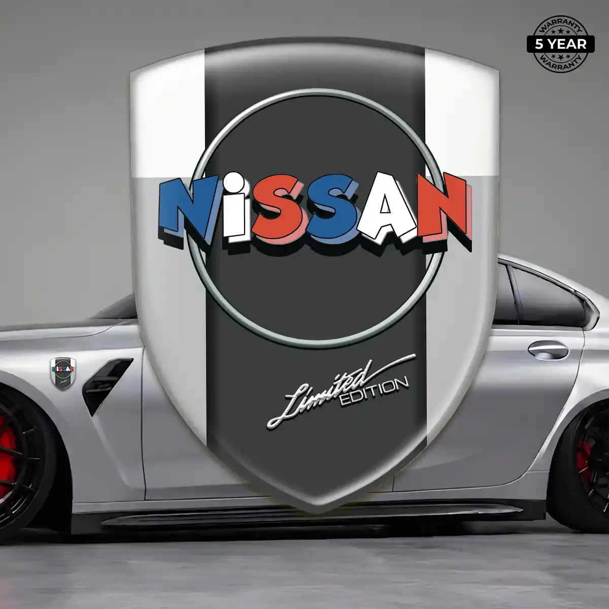 Nissan Emblem Badge Logo Opulent Line
