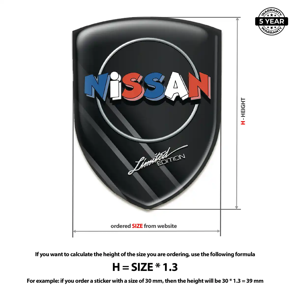 Nissan Emblem Badge Logo Resin Elite