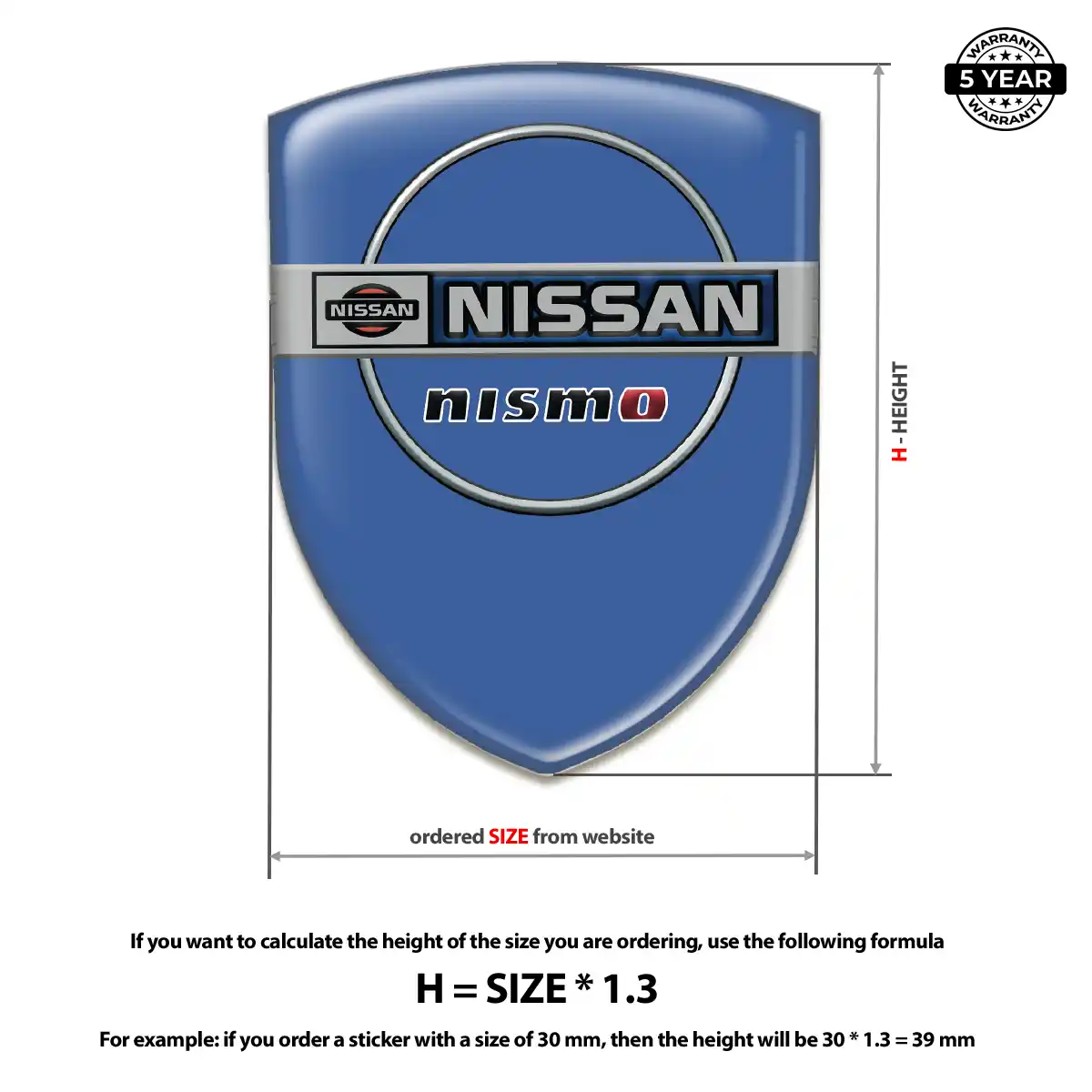 Nissan Emblem Badge Logo Resin Luxe