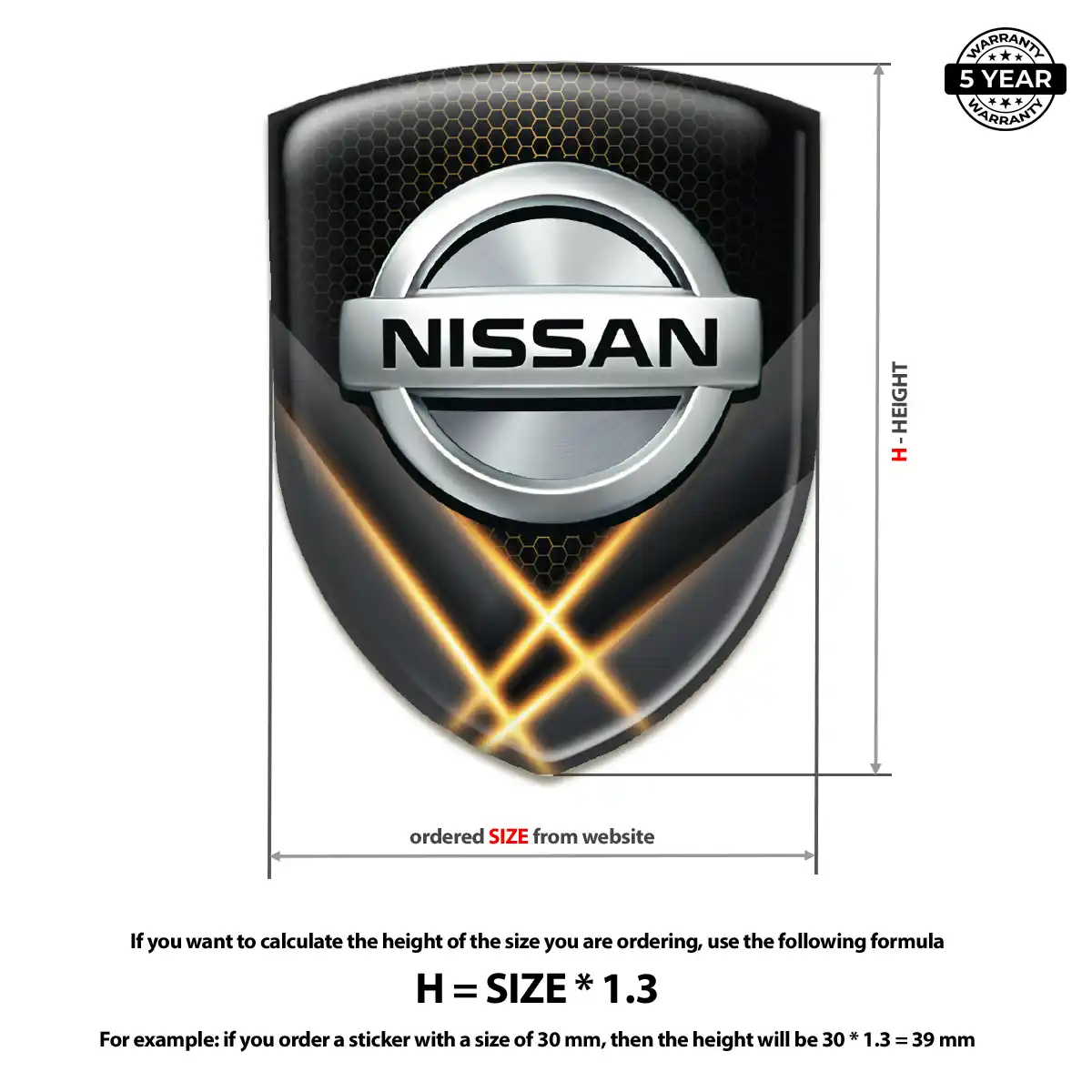 Nissan Emblem Badge Logo Street Tuning