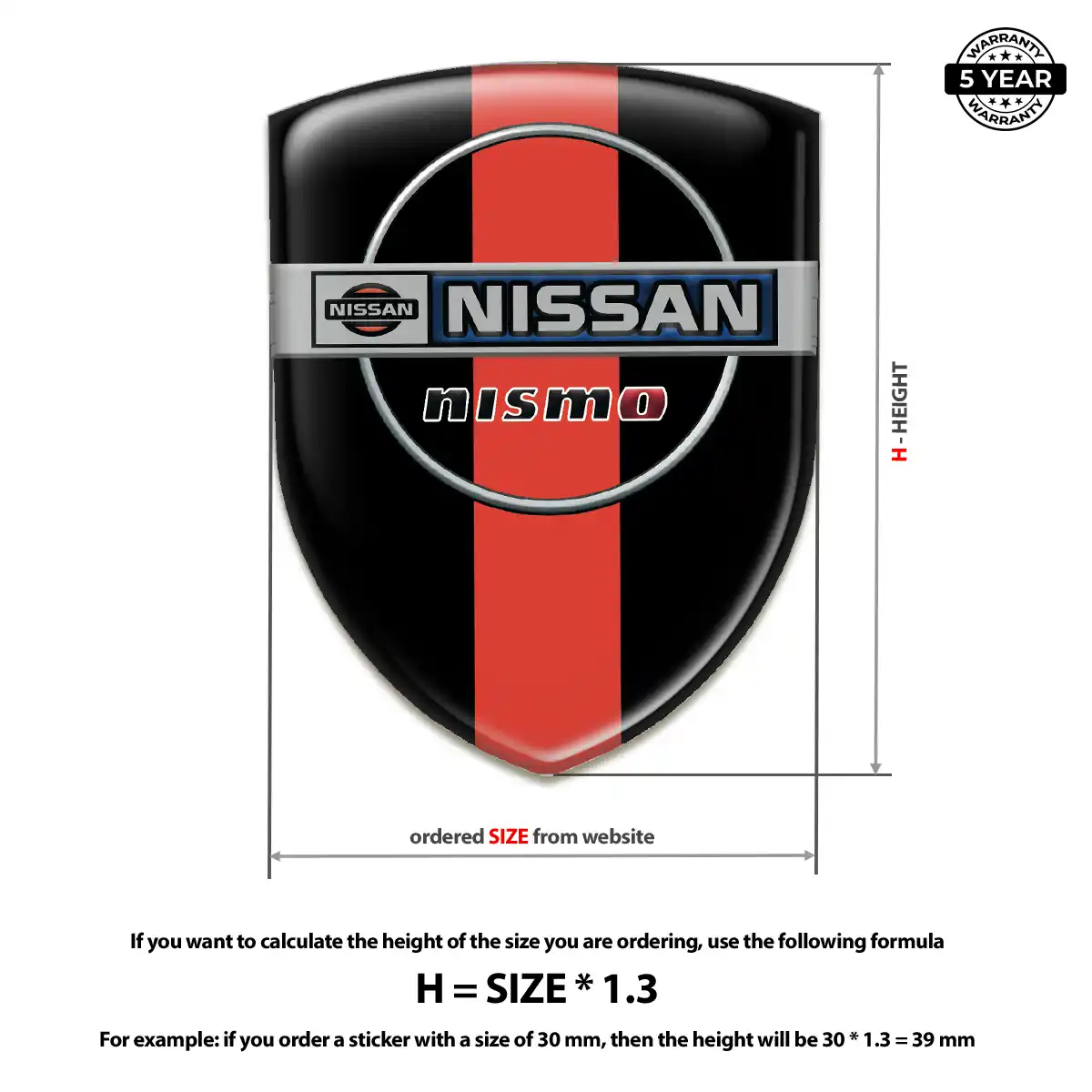 Nissan Emblem Badge Outer Style