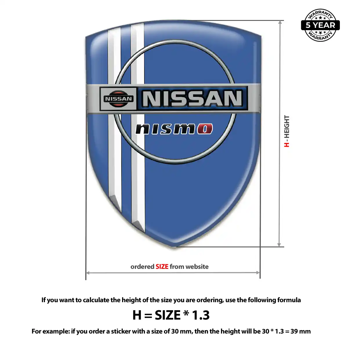 Nissan Emblem Badge Premium Dome