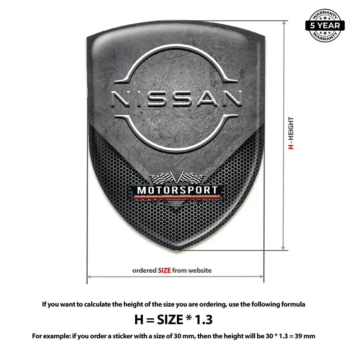 Nissan Emblem Badge Prestige Line