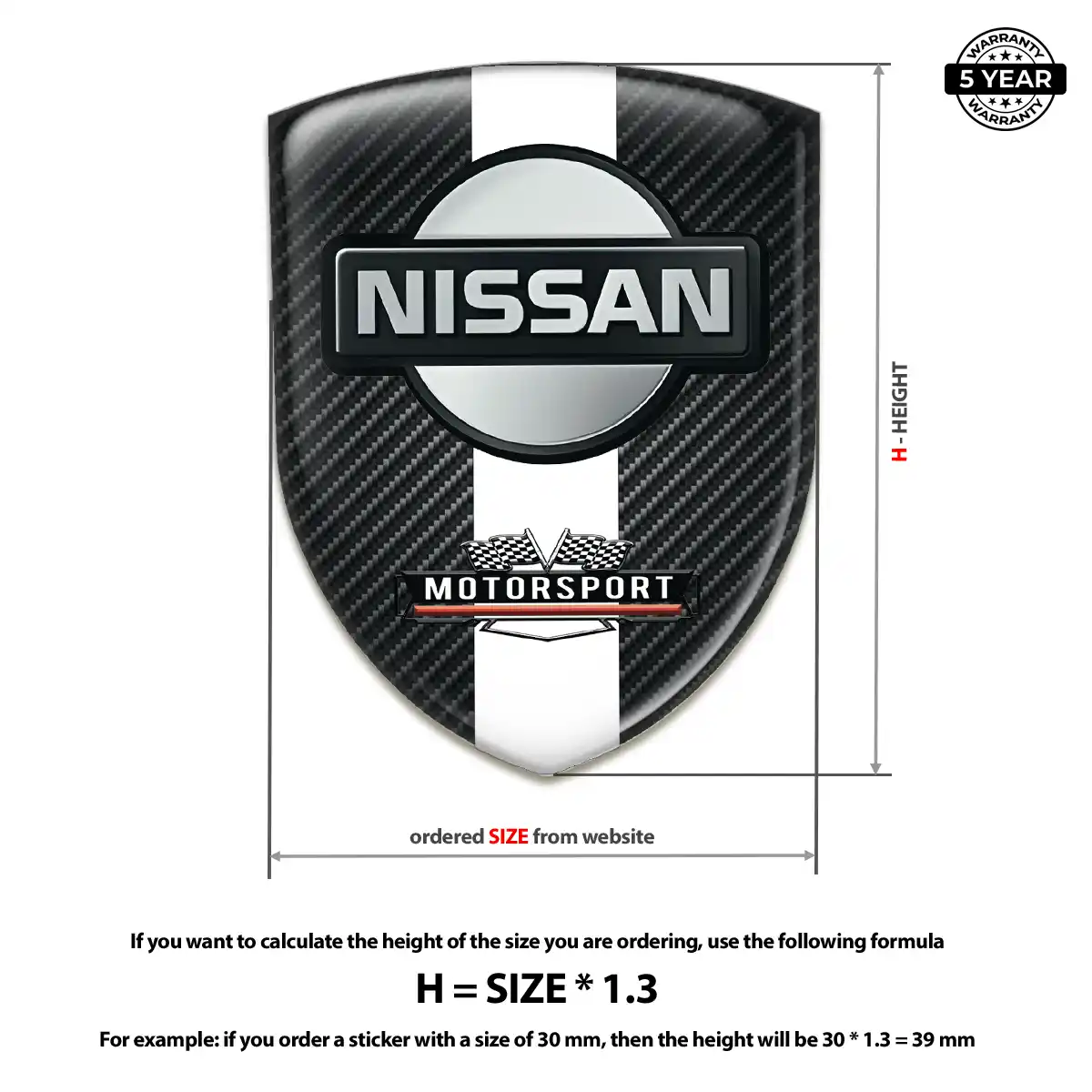 Nissan Emblem Crest Outer Style