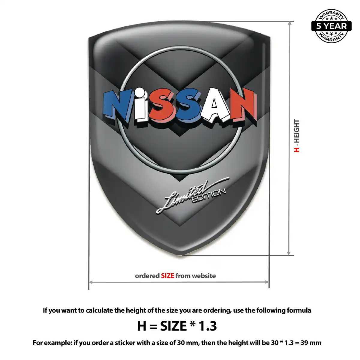 Nissan Emblem Crest Performance Style