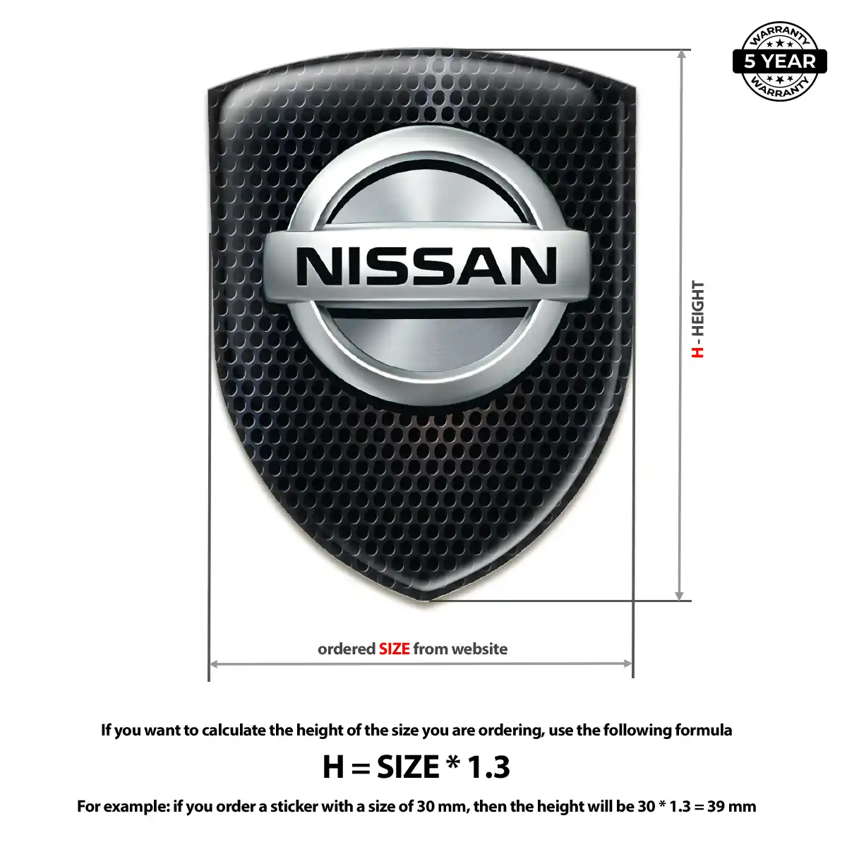 Nissan Emblem Crest Resin Elite