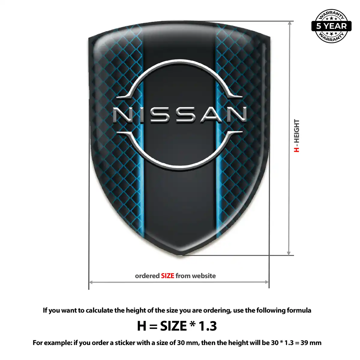 Nissan Emblem Domed Badge Elite Edition