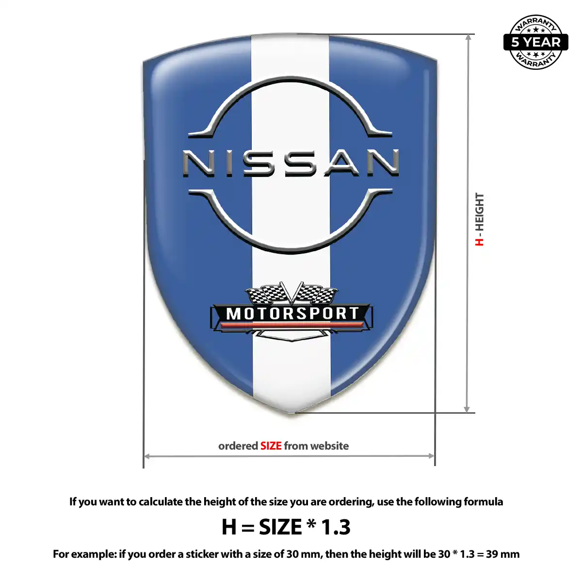 Nissan Emblem Domed Badge Exclusive Series