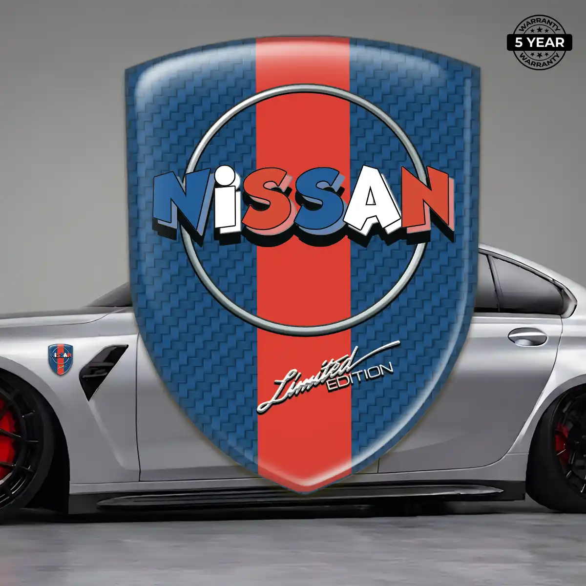 Nissan Emblem Domed Badge Exterior Luxe