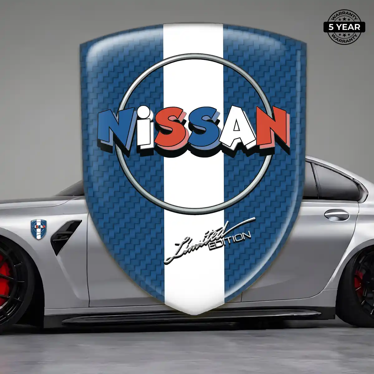 Nissan Emblem Domed Badge Interior Luxe