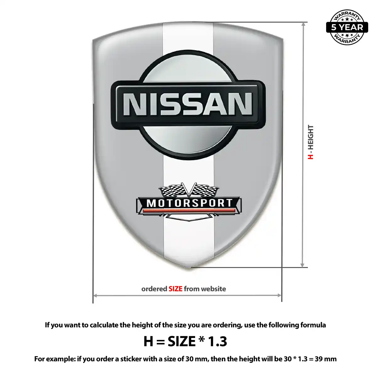 Nissan Emblem Domed Badge Noble Edition