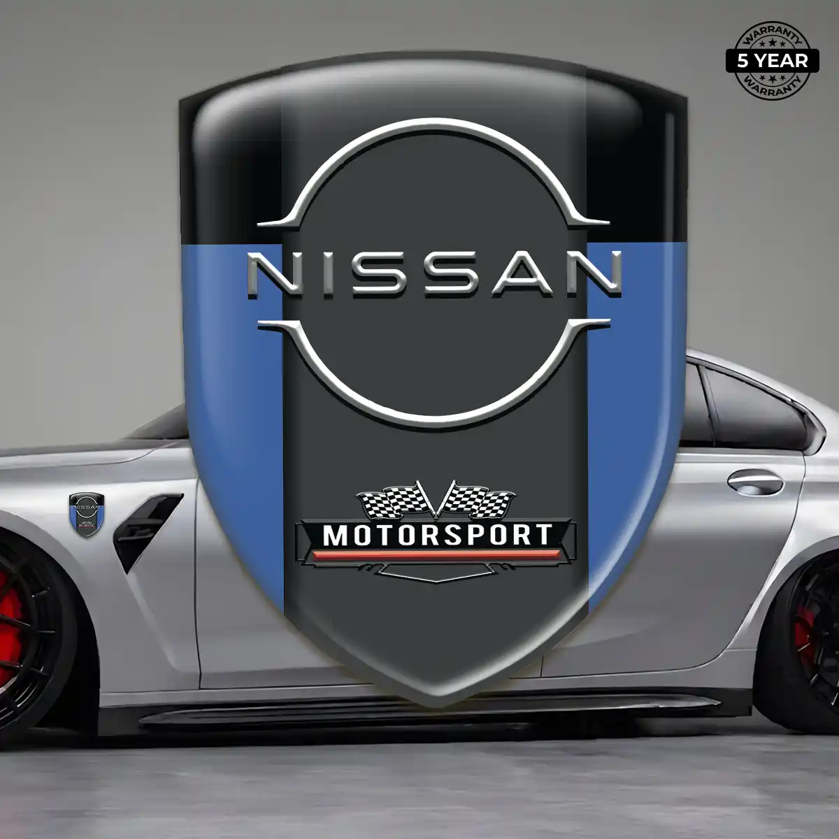 Nissan Emblem Domed Badge Premium Dome