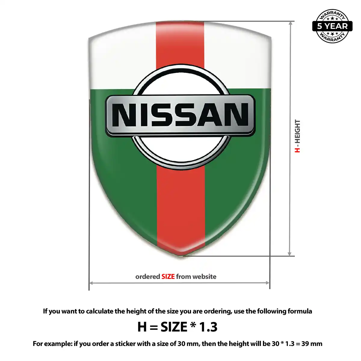 Nissan Emblem Domed Badge Prime Quality