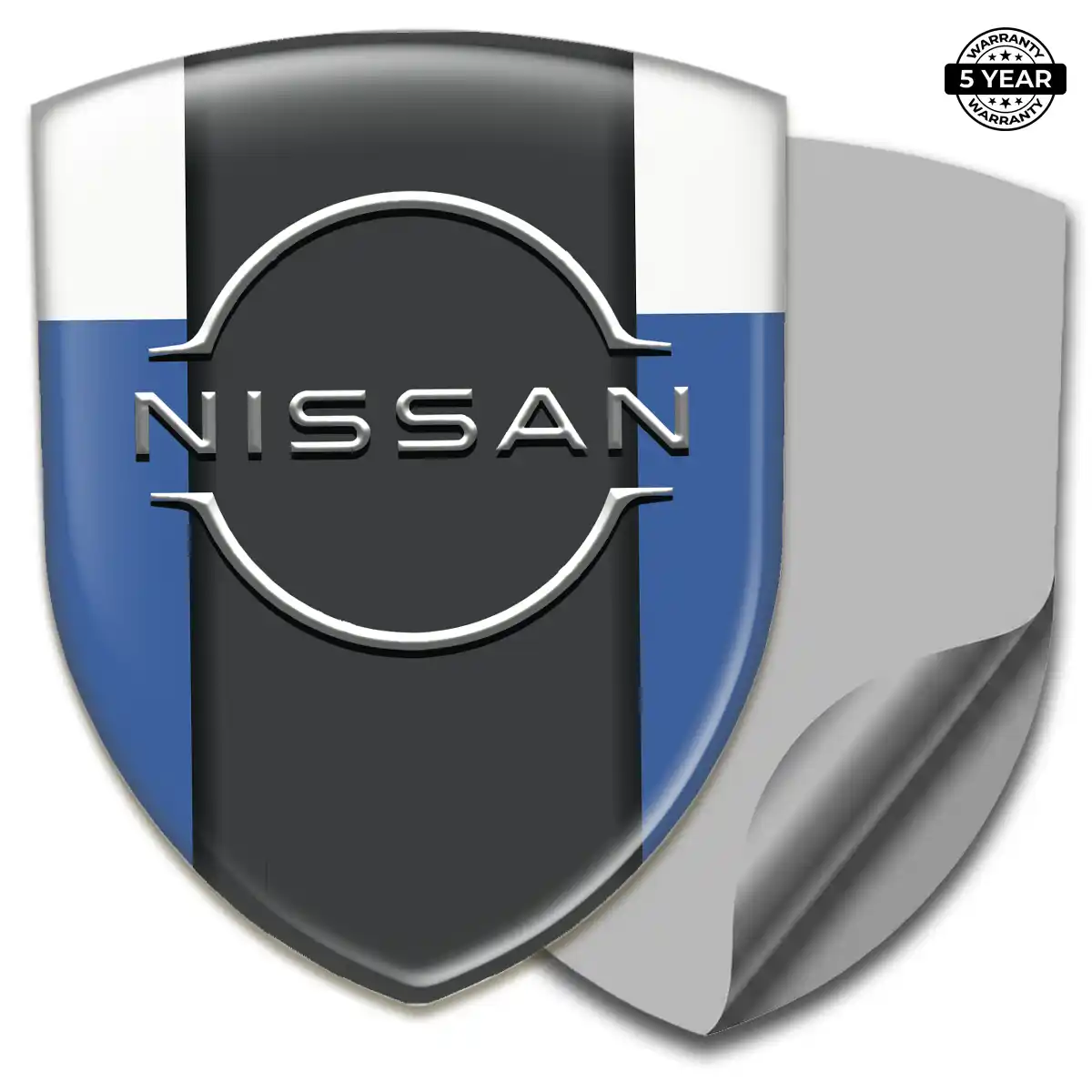 Nissan Emblem Domed Badge Refined Design