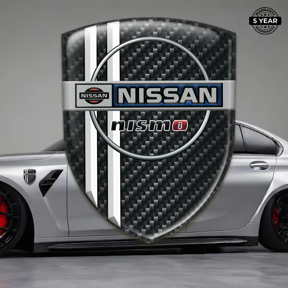 Nissan Emblem Domed Badge Resin Elite