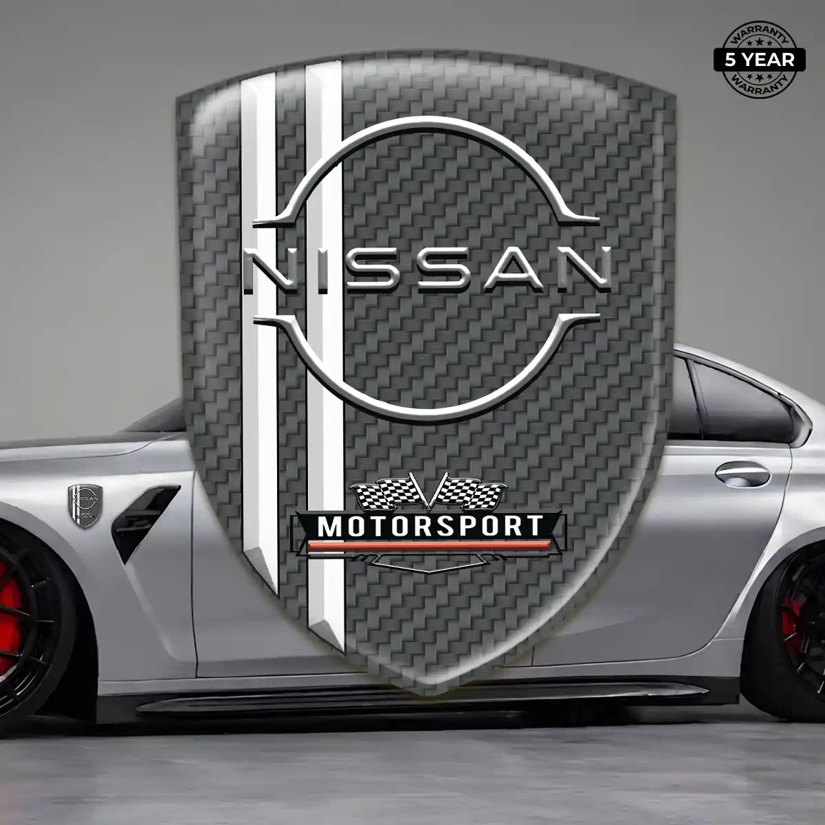 Nissan Emblem Domed Badge Resin Luxe