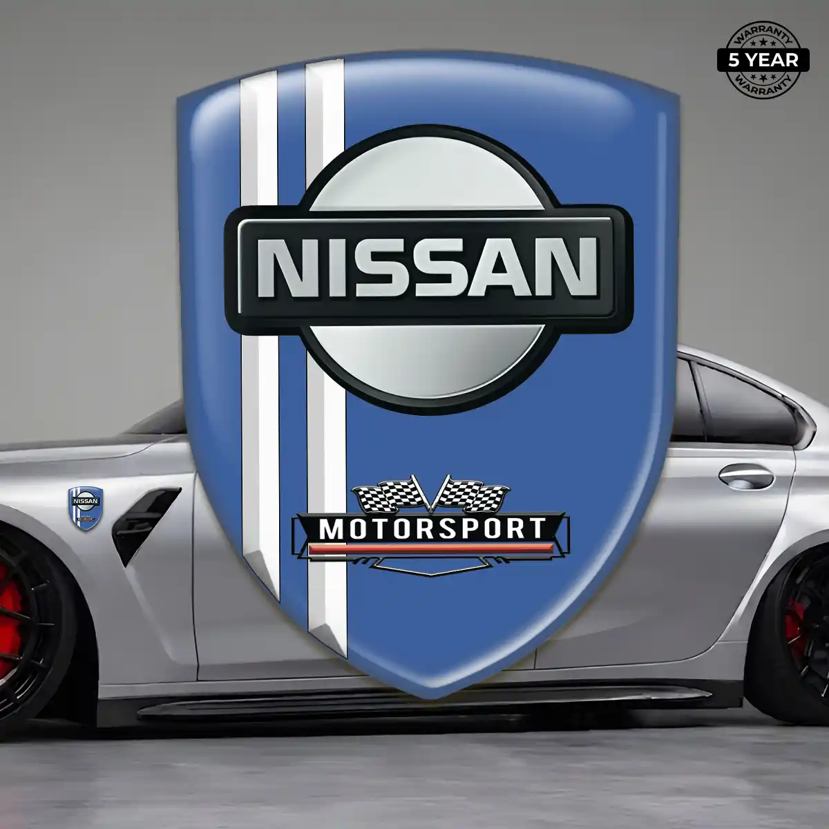 Nissan Emblem Domed Badge Signature Grade