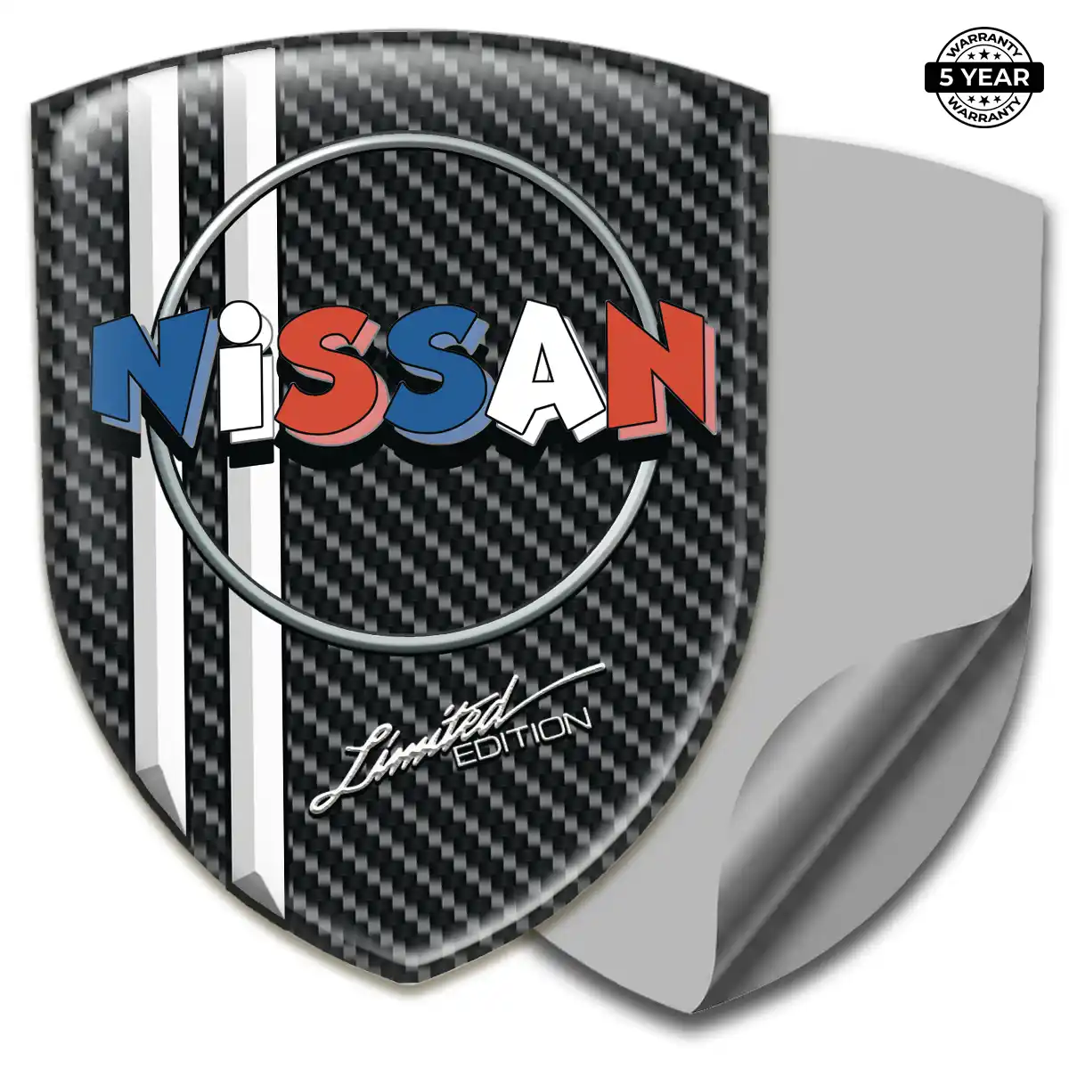 Nissan Emblem Domed Badge Sleek Style