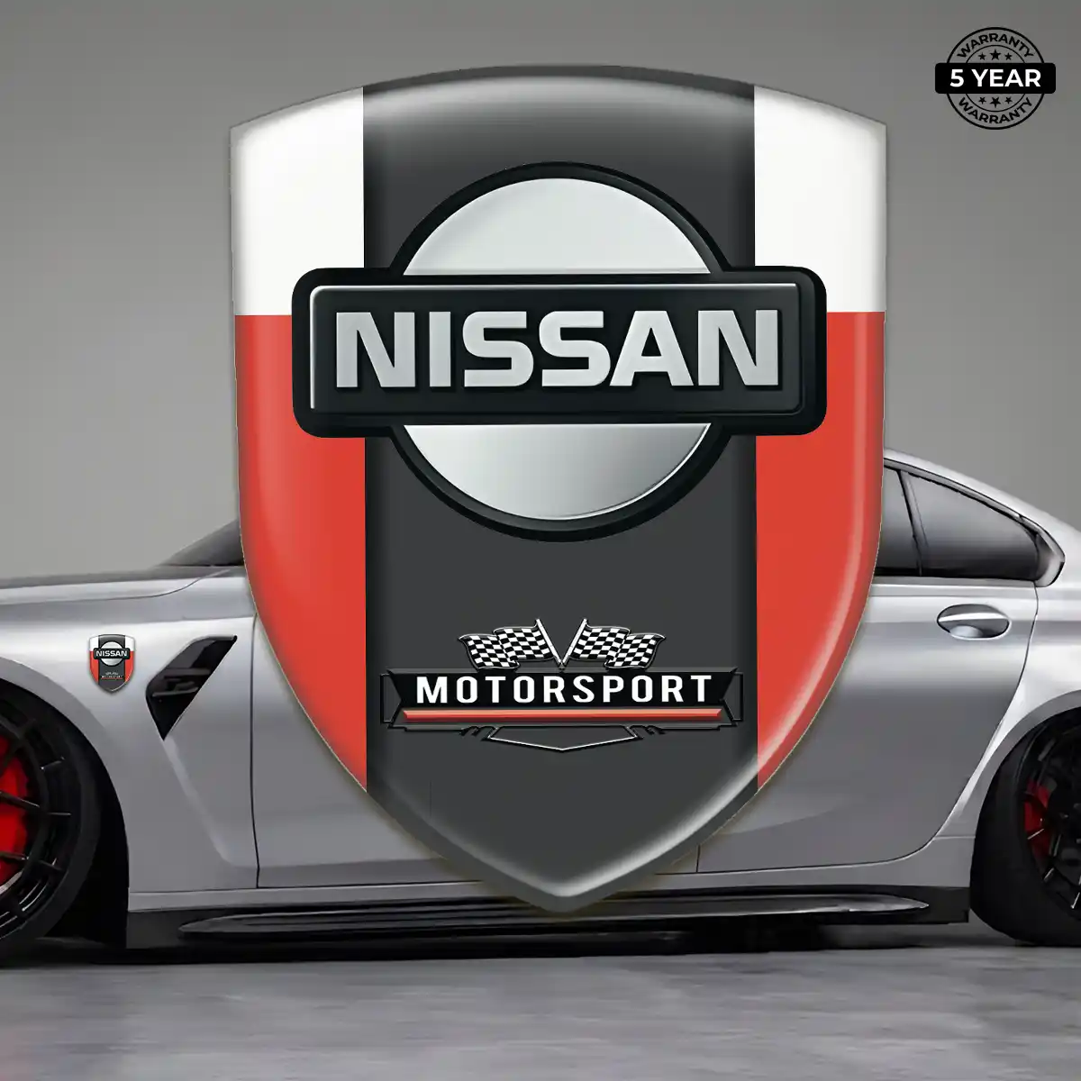 Nissan Emblem Domed Badge Street Tuning
