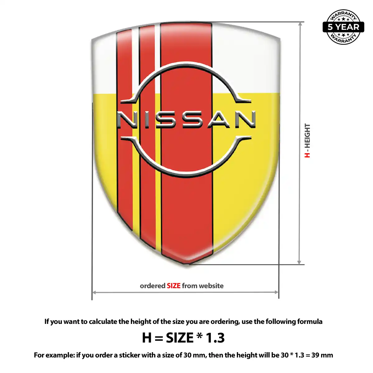 Nissan Emblem Logo Badge Outer Style