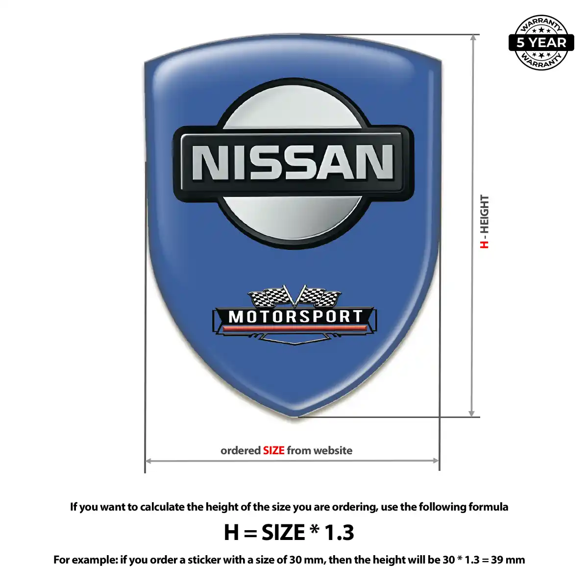 Nissan Emblem Logo Badge Premium Dome
