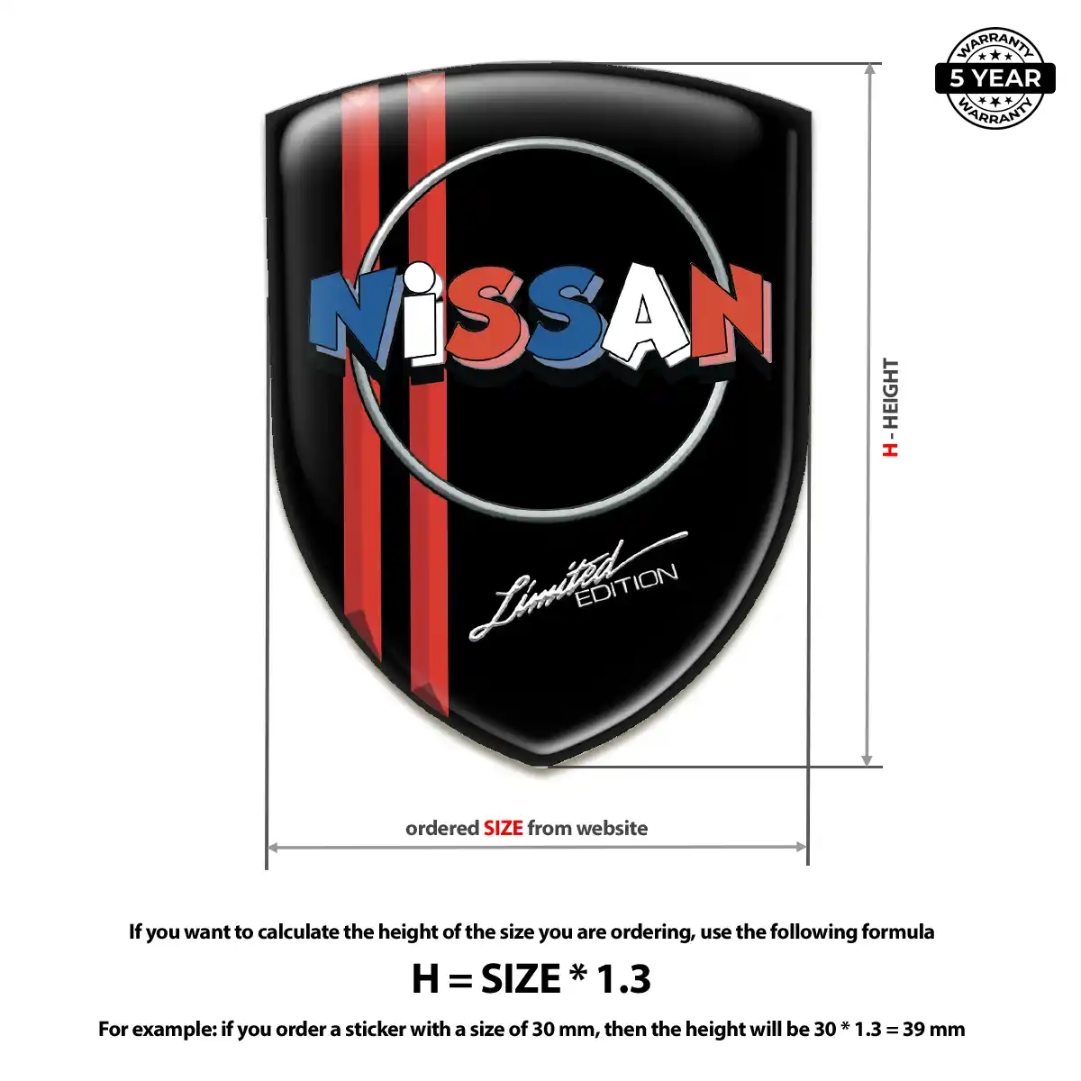 Nissan Emblem Logo Badge Resin Elite