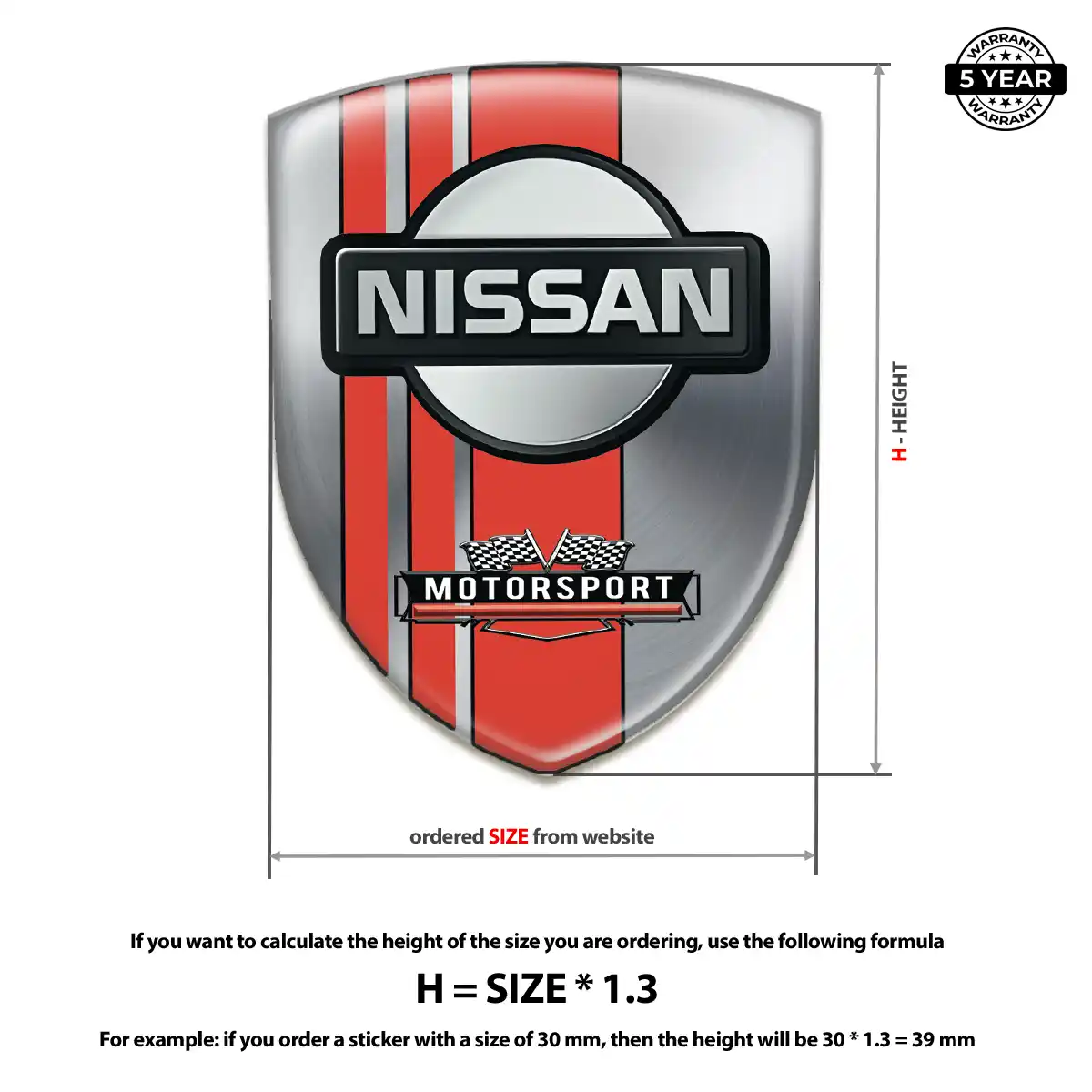 Nissan Emblem Logo Badge Resin Luxe