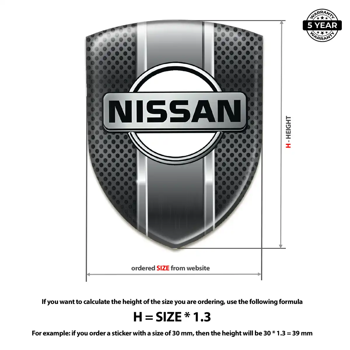 Nissan Emblem Logo Elite Finish