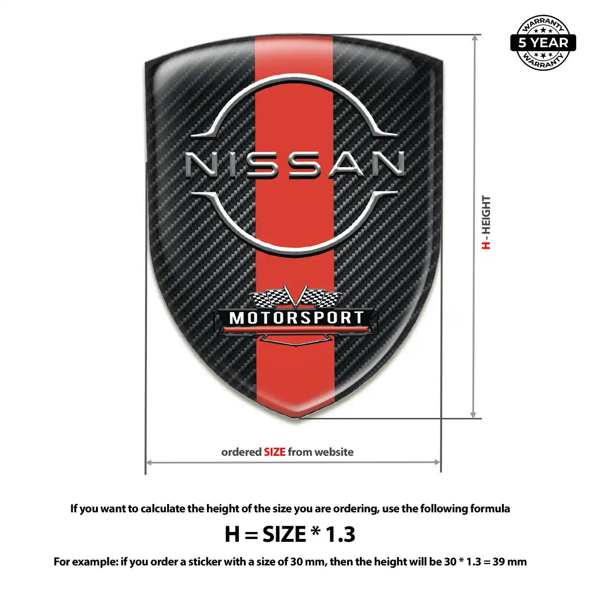 Nissan Emblem Logo Premium Dome