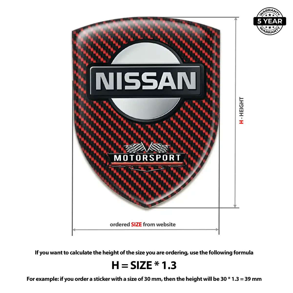 Nissan Emblem Shield Cabin Style