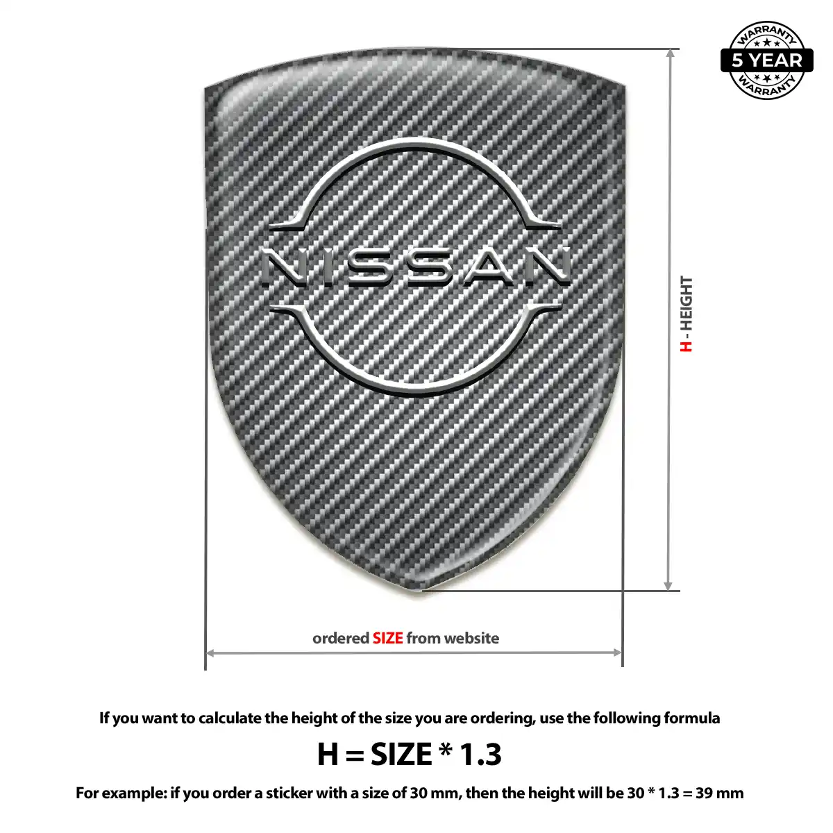 Nissan Emblem Shield Opulent Line