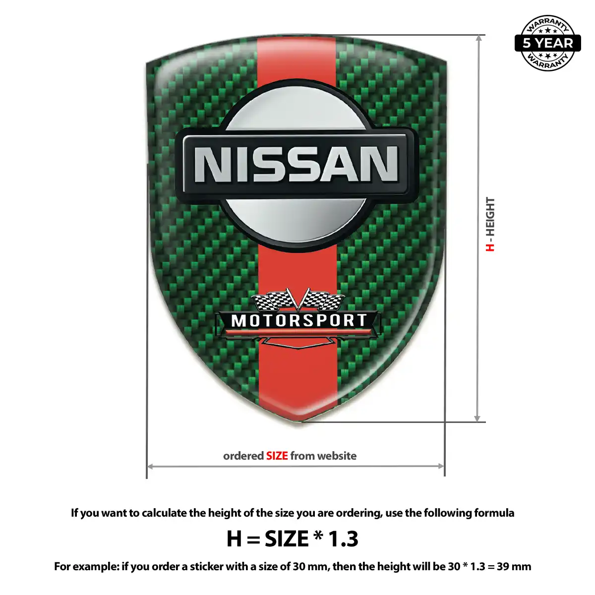 Nissan Emblem Shield Outer Style