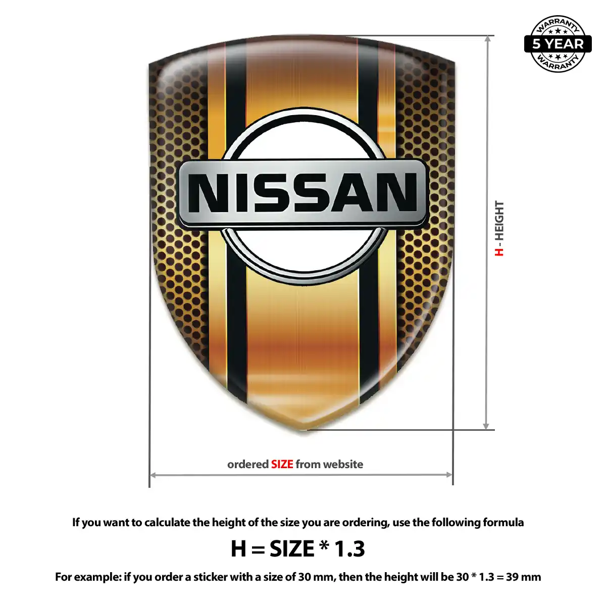 Nissan Emblem Shield Performance Style