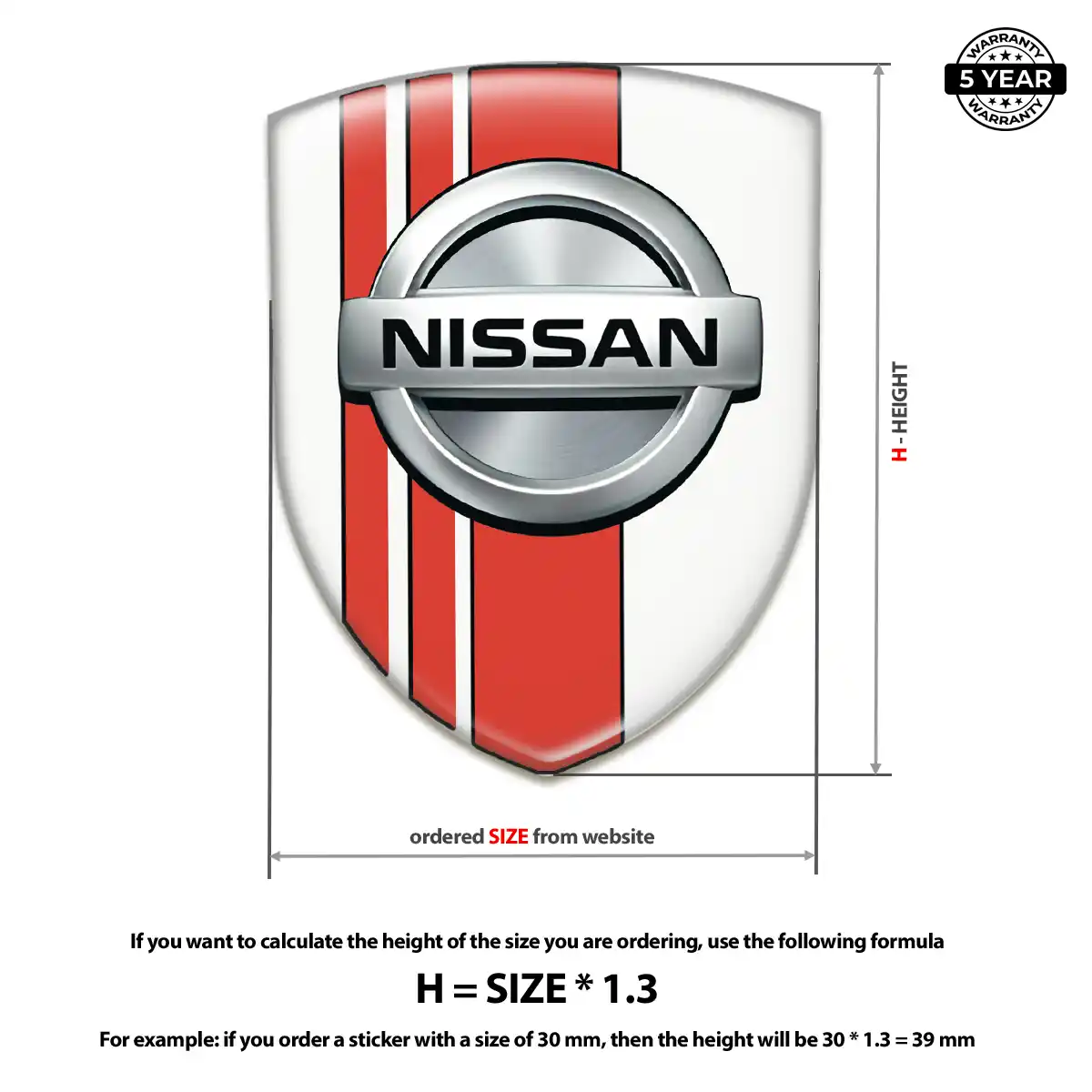Nissan Emblem Shield Resin Luxe