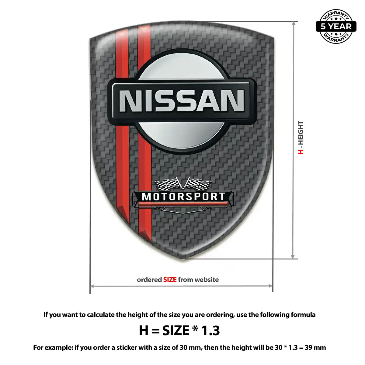 Nissan Emblem Silicone Signature Grade