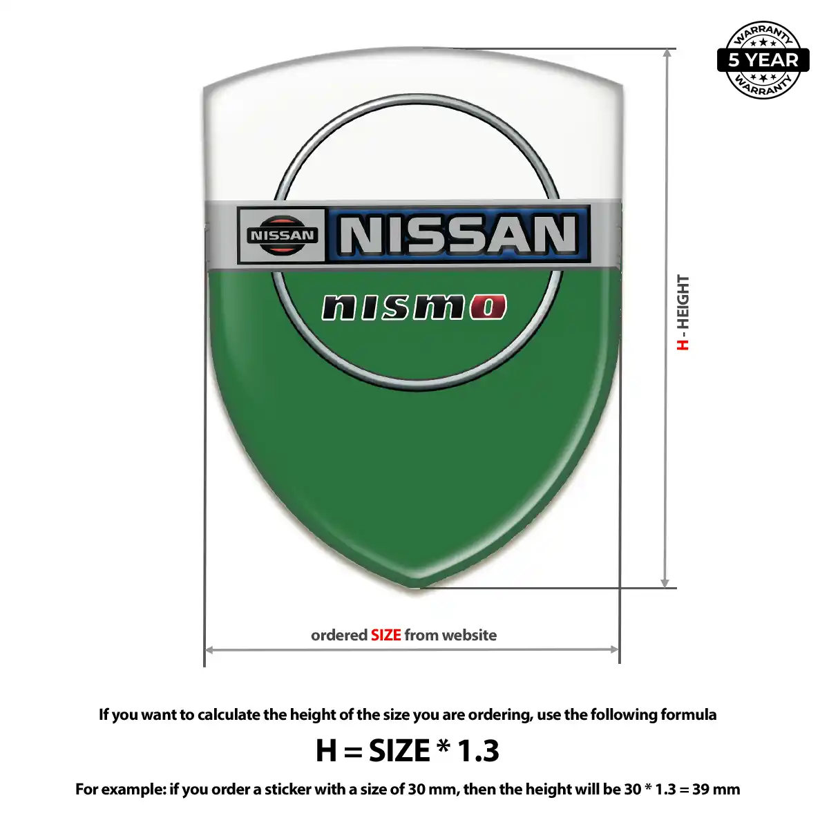Nissan Epoxy Domed Sticker Exclusive Series