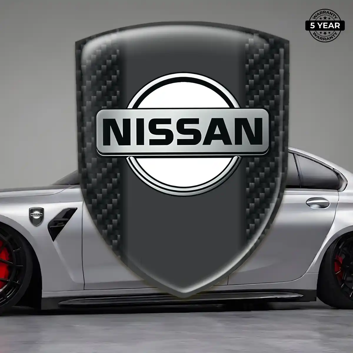 Nissan Epoxy Domed Sticker Sleek Style