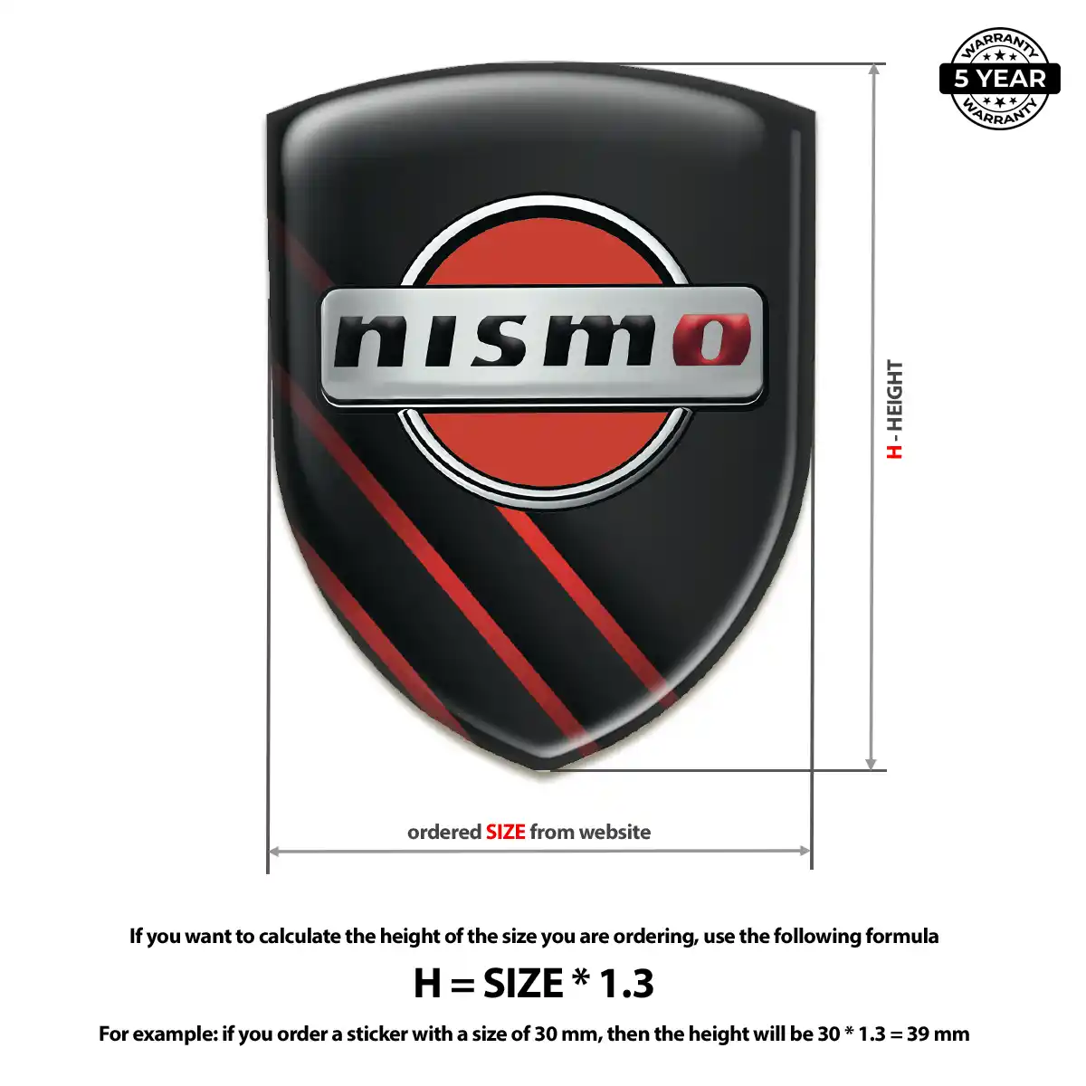 Nissan Gel Badge Sticker Elite Edition