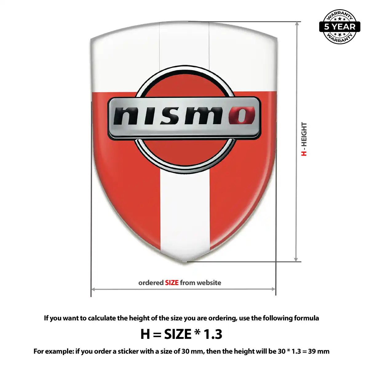 Nissan Gel Badge Sticker Interior Elegance
