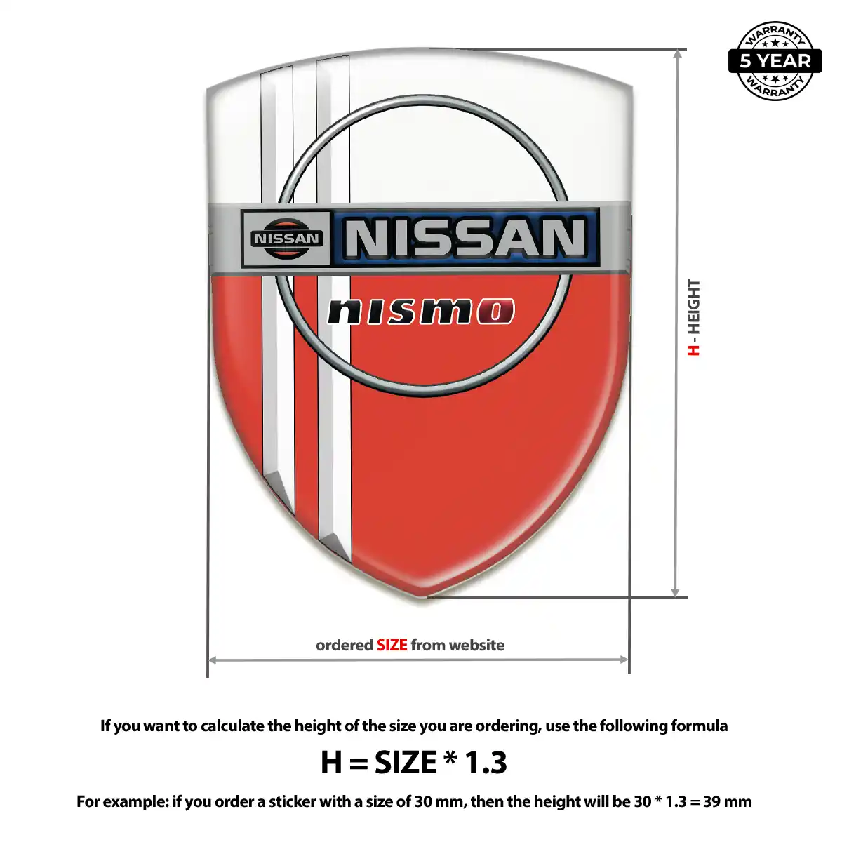 Nissan Gel Badge Sticker Noble Edition