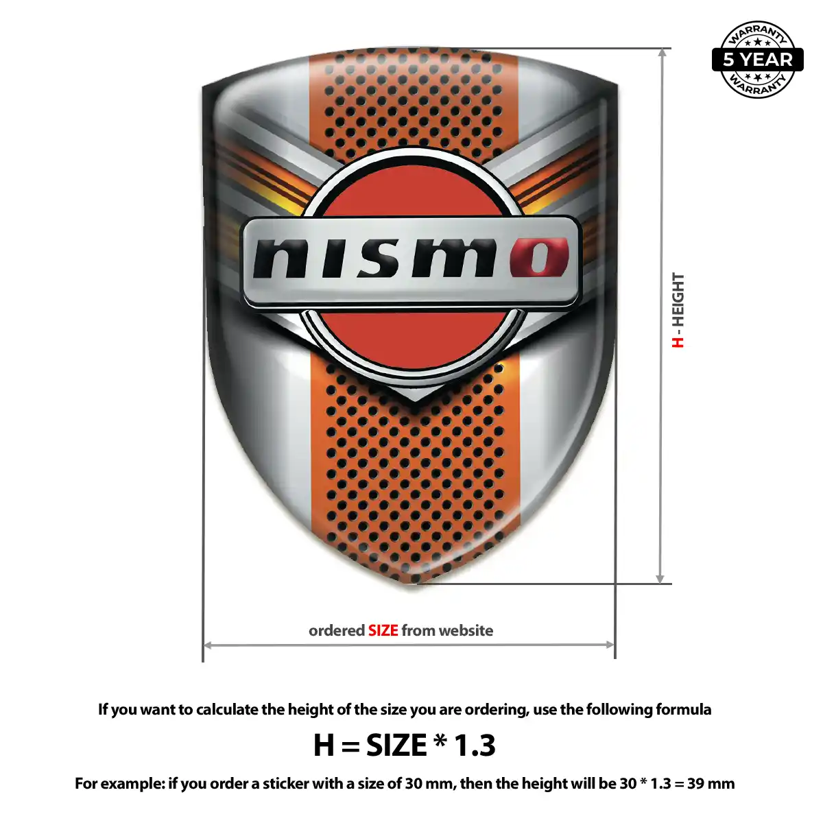 Nissan Gel Badge Sticker Outer Style