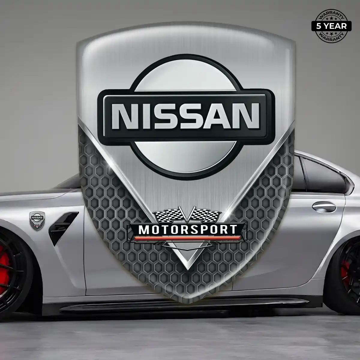 Nissan Gel Badge Sticker Refined Design